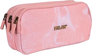 MILAN® Estuche portatodo 3 Cremalleras Serie Lava, Rosa