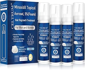 5% Topical Minoxidil Foam, Minoxidil for Men and Women, Infused with Biotin, Hair Growth Treatment, Supports Thicker and Fuller Hair & Beard (Minoxidil Foam, 8.44oz, 4 Month Supply)