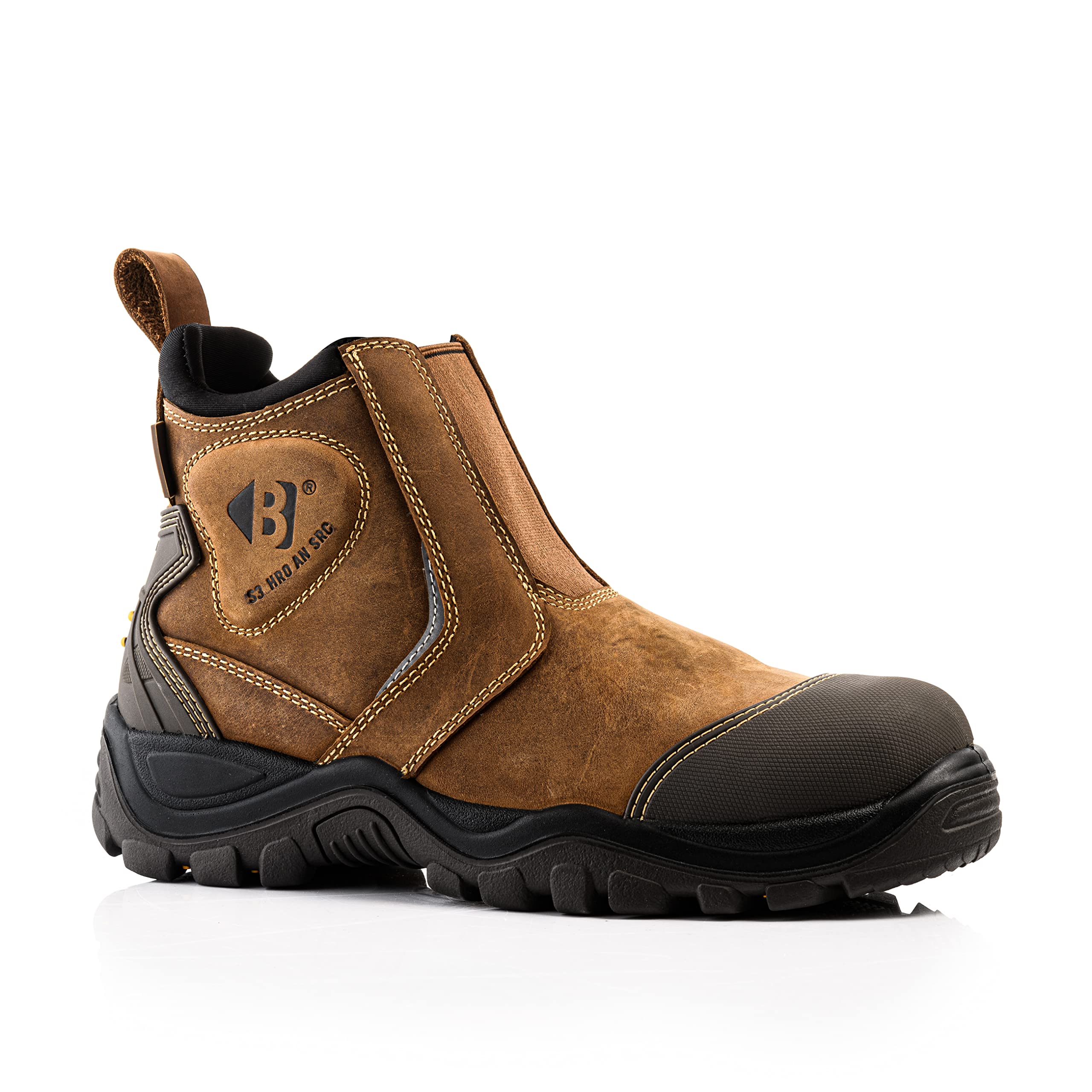 BuckbootzBUCKLER BANG GUARDZ BSH014 BROWN ANKLE PROTECTION DEALER BOOT FULL SAFETY WATERPRROOF