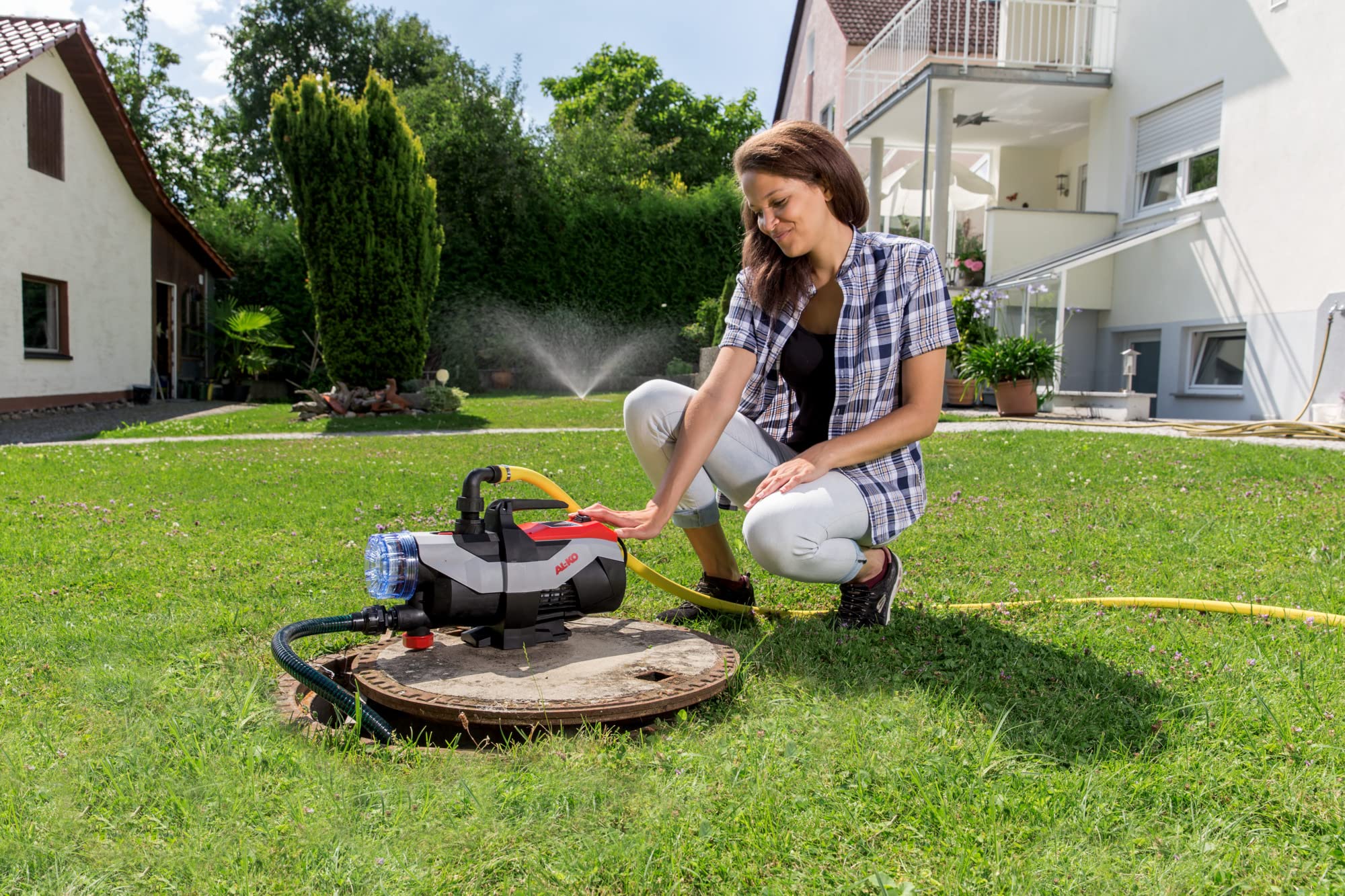 AL-KO Gartenpumpe Jet 3600 Easy (850 Watt Motorleistung, 3600 l/h max. Förderleistung, 38 m max. Förderhöhe)