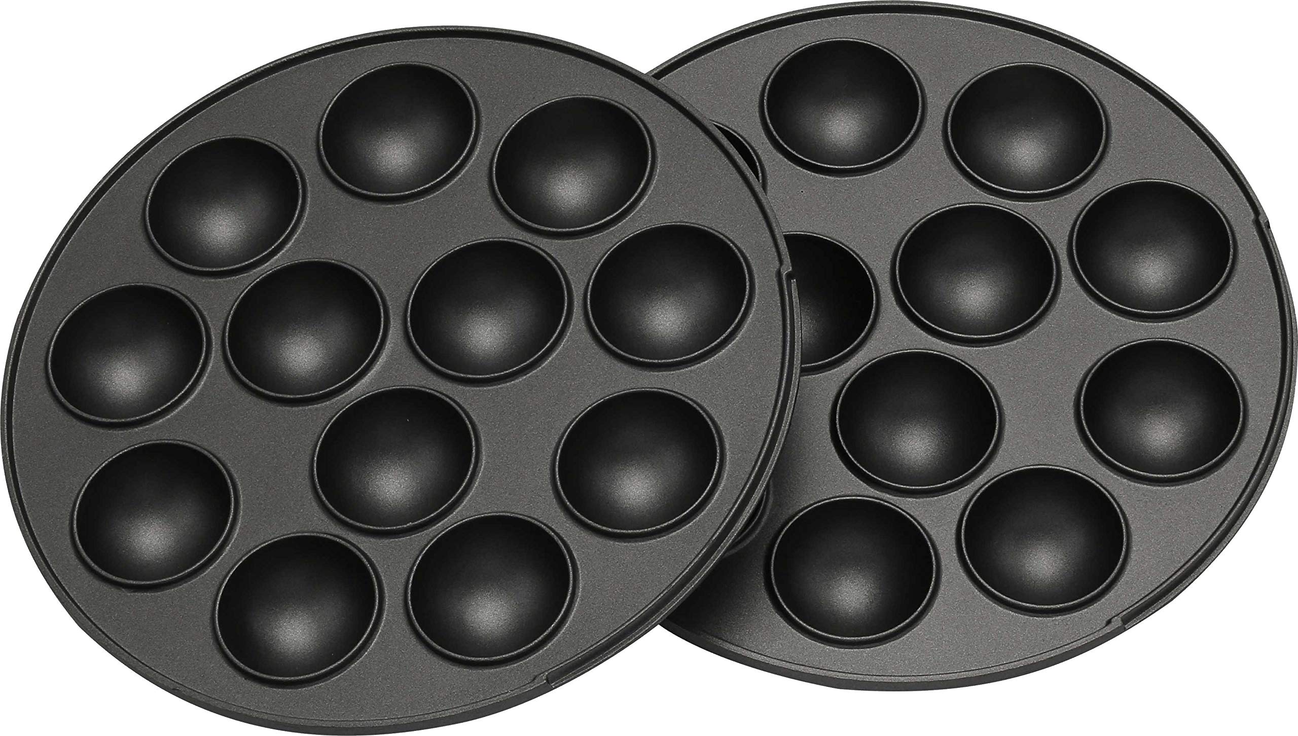 Melissa 16250072 3in1 Donut Muffin und Popcake-Maker 3 auswechselbare Backplatten, Rot Metallic