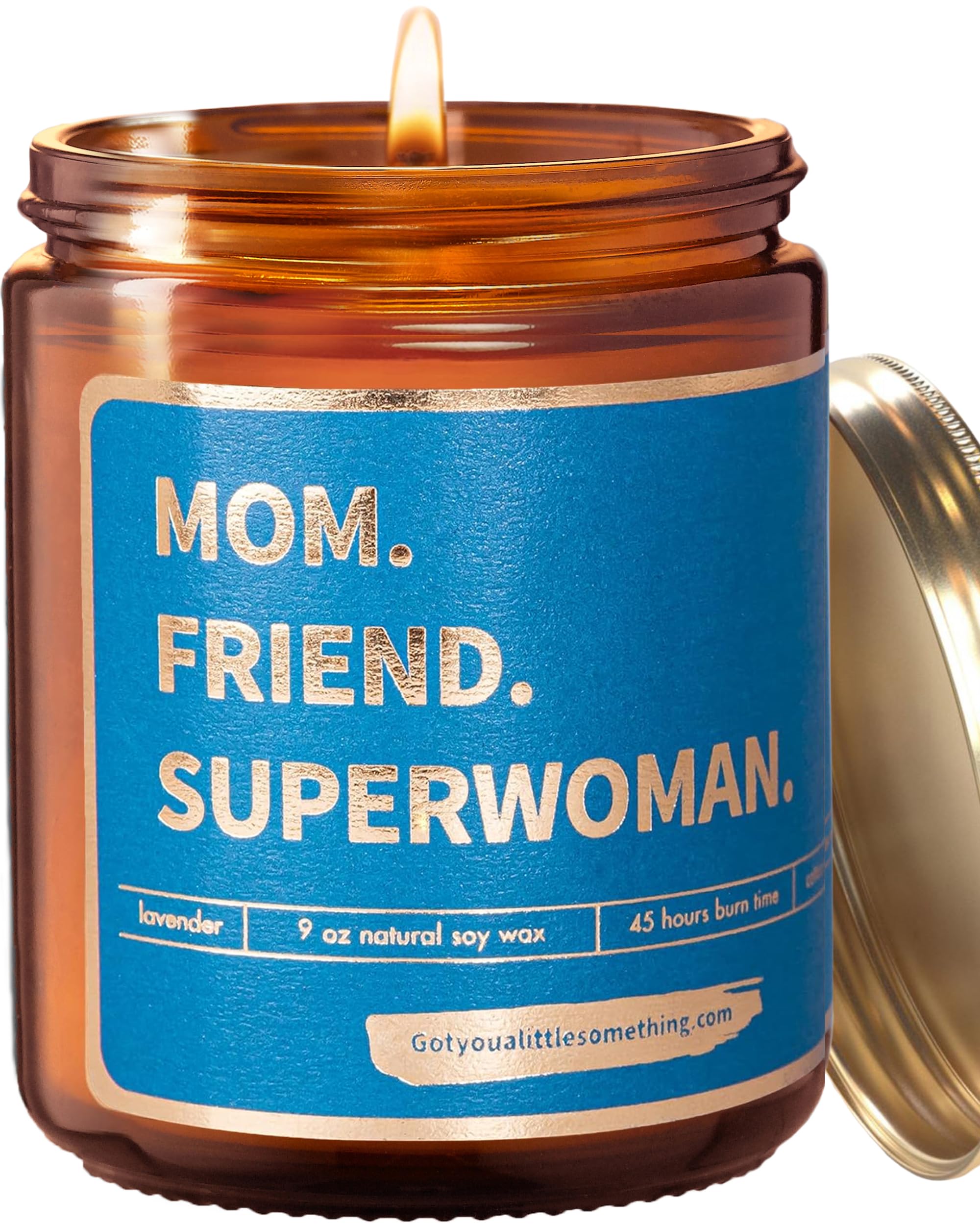 Friendship Gift for Women | Lavender Vanilla Scented Candle for Women, 100% Soy Wax | Empowering Candle for Her for Christmas or Birthday | Empowerment Present Ideas for Mom, Coworker, Best Friends