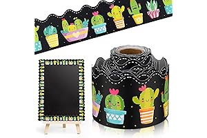 36 ft Black Cactus Bulletin Board Border Trim