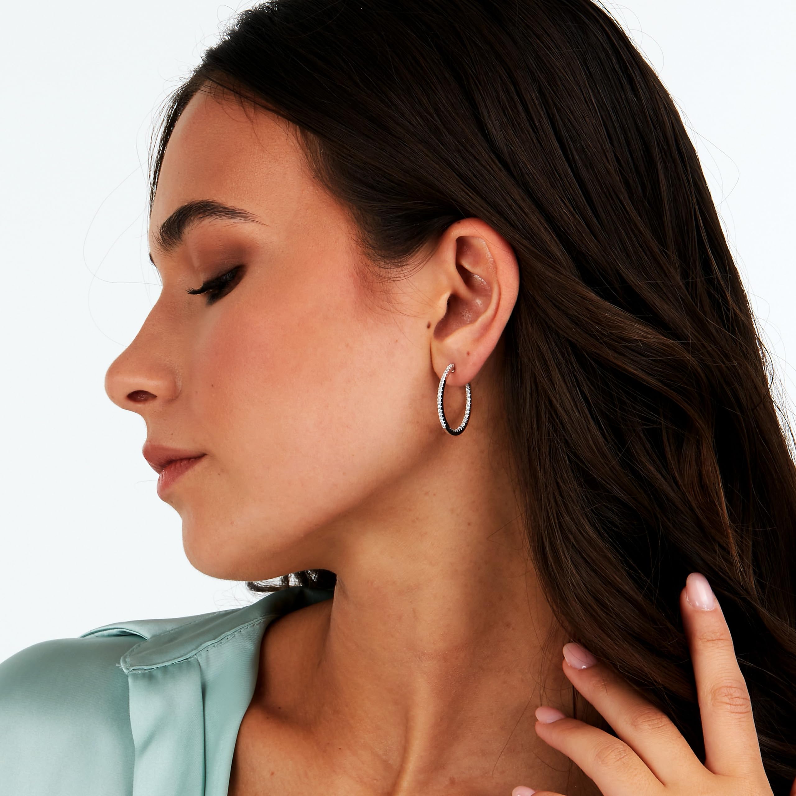 Morellato Orecchini a Cerchio da Donna in Argento 925‰, Zirconi, Collezione Tesori - SAIW147