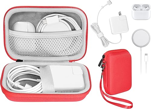 CaseSack Práctico estuche para MacBook Air Pro Charger MagSafeMagSafe 2 adaptador de corriente, iPhone 1616 Pro1515 Pro1414 Pro MagSafe, Hub USB C,