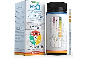 3-in-1 Full Panel UTI Test Strips for Women, Men & Kids