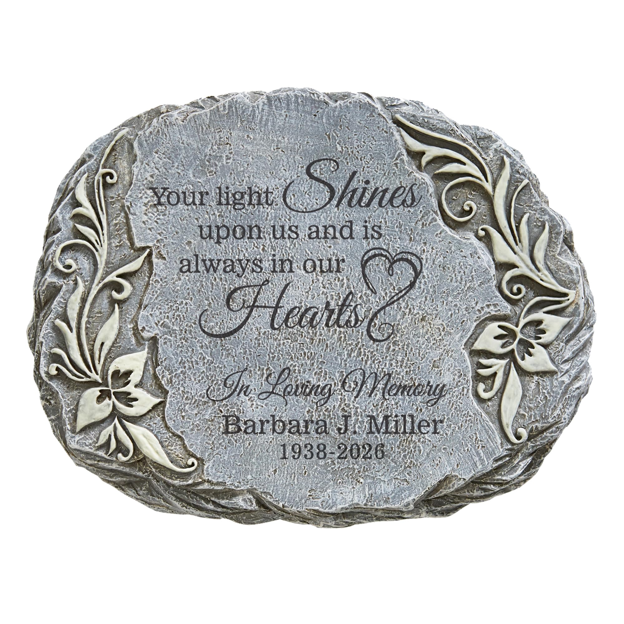 Let's Make Memories Personalized Memorial Garden Stone