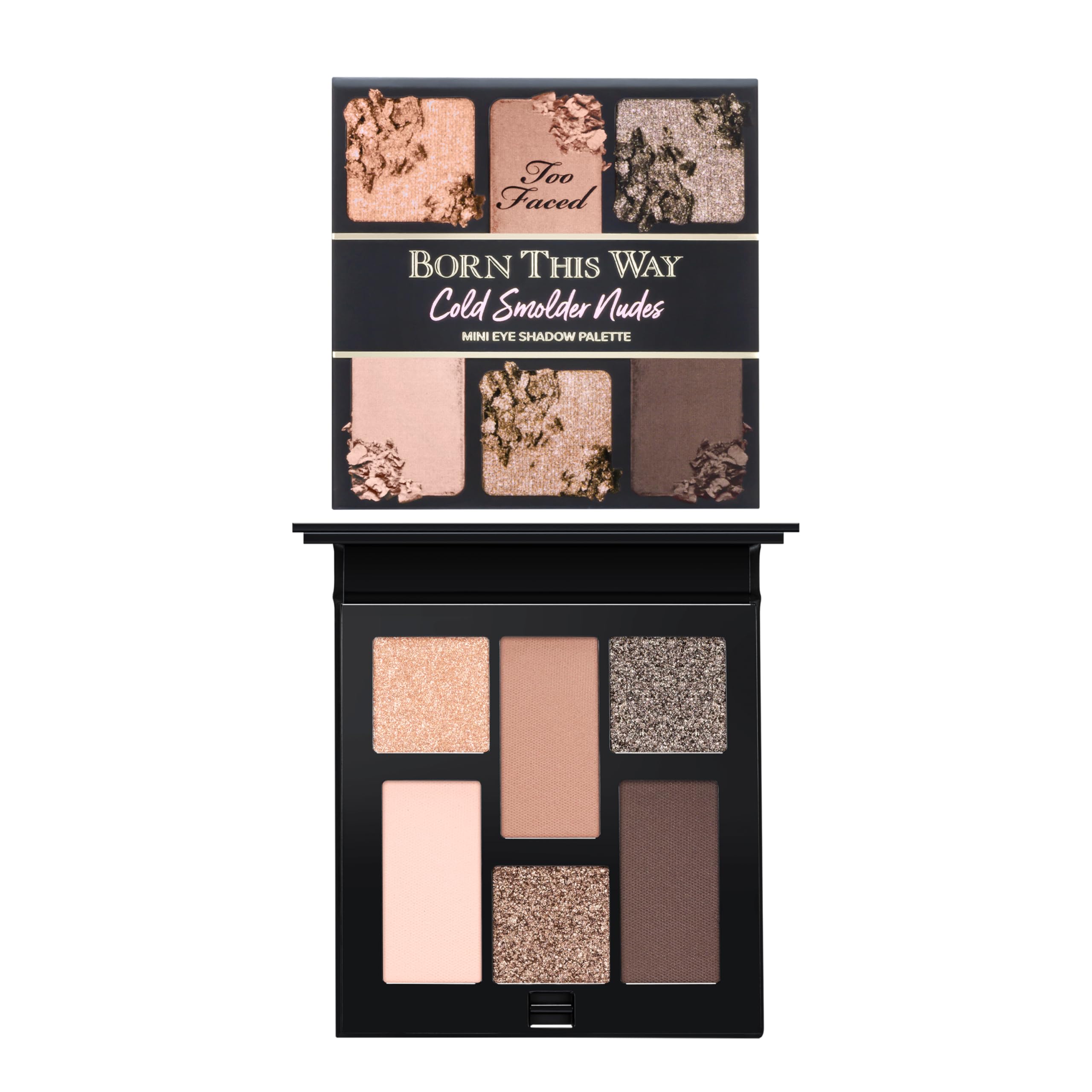 Born This Way Natural Nudes Mini Eye Shadow Palette Makeup | Creamy, High Pigment Matte + Shimmer Shades, 0.2 Ounce