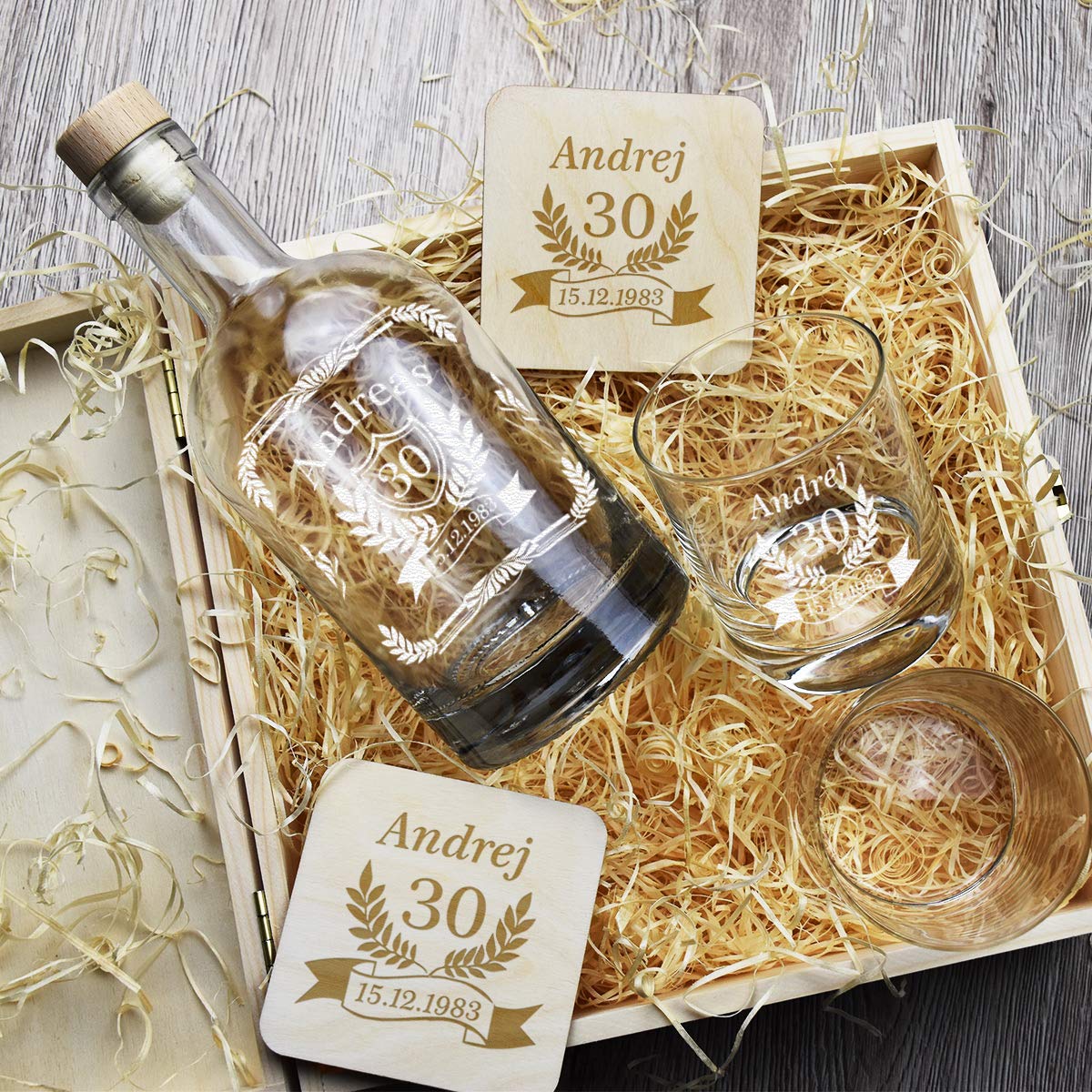 Whisiskey - Set di Bicchieri da Whisky - Regali per Uomini - Set di