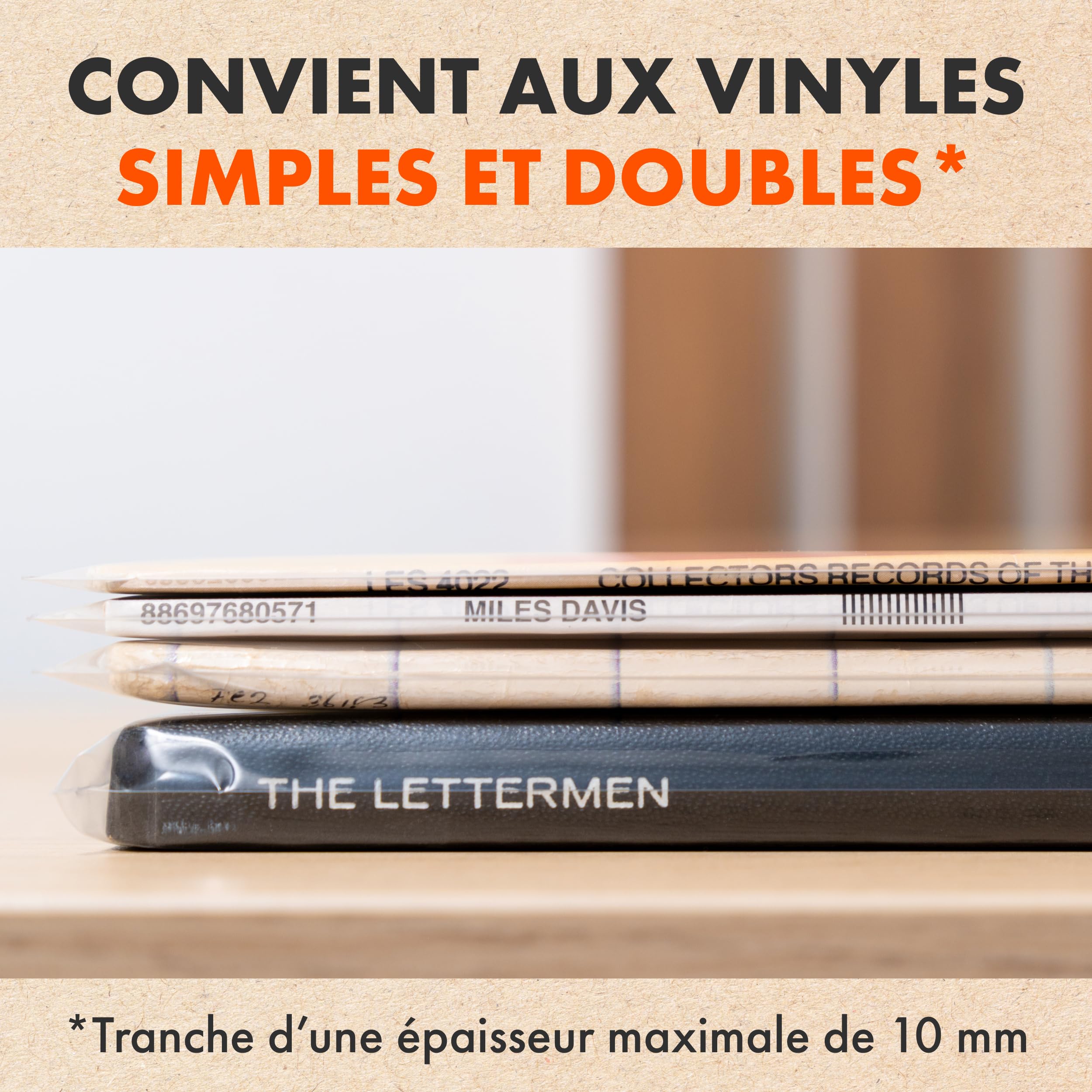 Spincare 50x Pochettes extérieures 33 Tours avec protection UV pour vinyles | Density pochette de protection LP simple & double album | polyéthylène robuste archivage pour rangement de disques vinyles