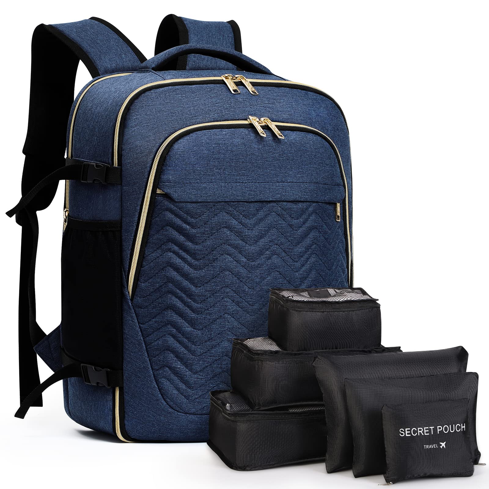 Lekebobor35L Travel Backpack for Women Men 17 Inch Laptop Backpack Flight Approved Carry On Large Daypack