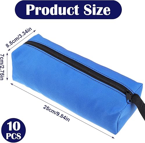 Miniatura 2 de 10 paquetes de bolsas de herramientas resistentes con cremallera, fabricadas con tela Oxford 1680D y revestimiento impermeable