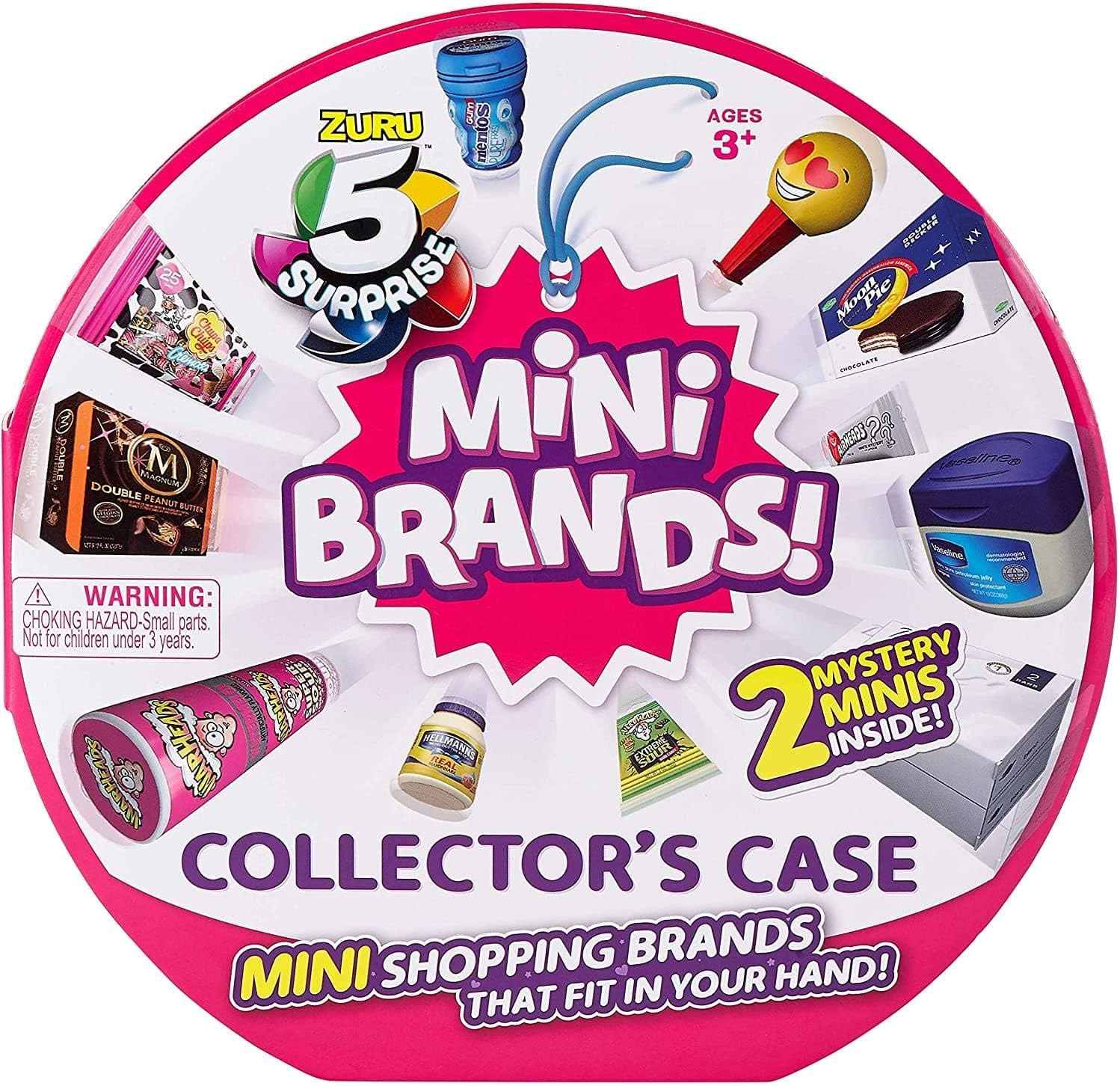 Kid Plastic Mini Brands Collectors Case By Zuru (Includes 2 Mini Toys) Rectangular