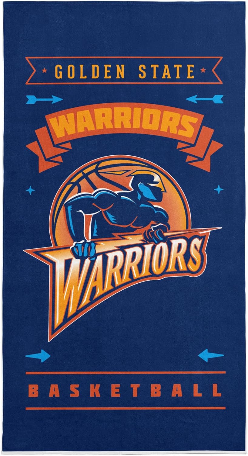 Northwest NBA Golden State Warriors Beach Towel, 30" x 60", Hardwood Classics