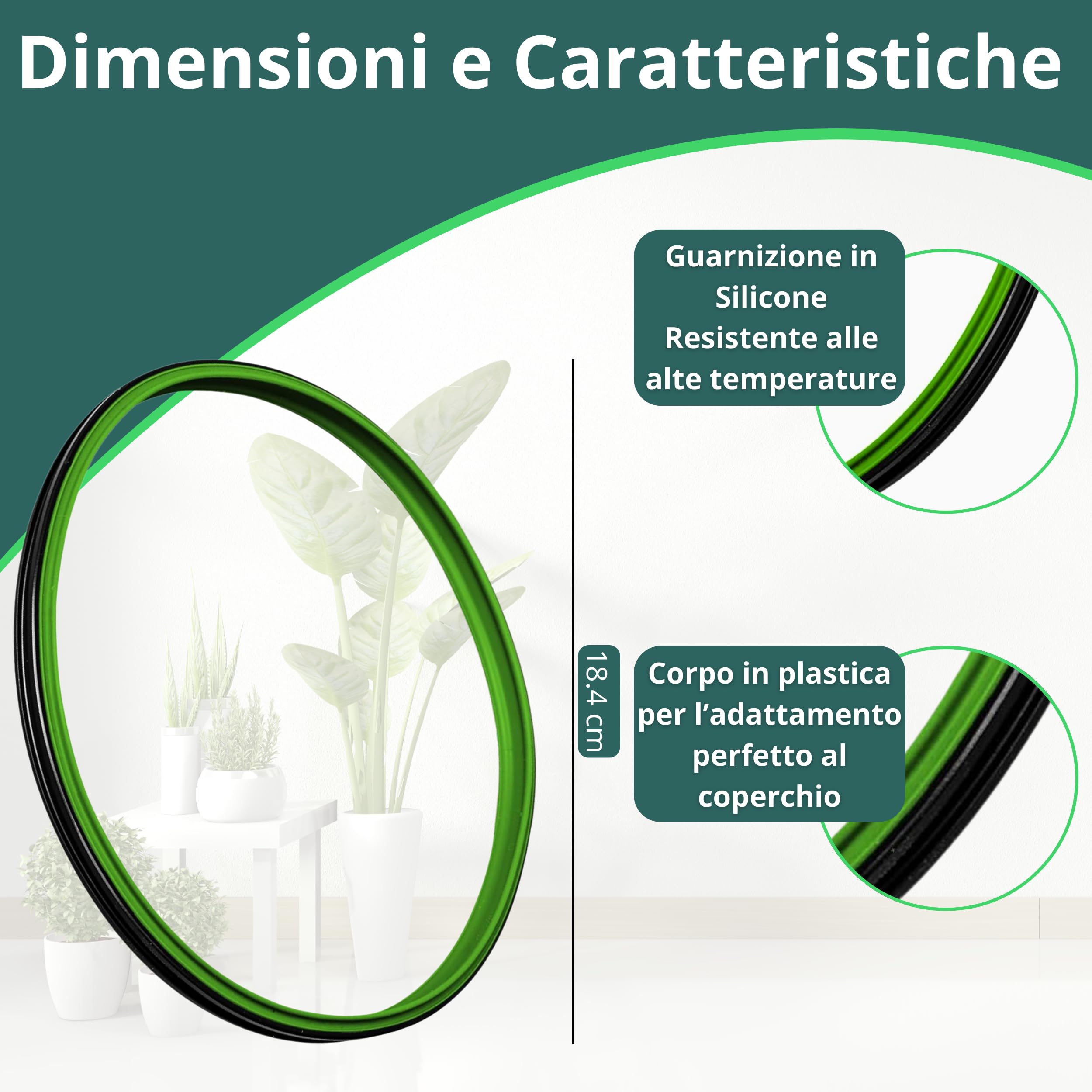 NAMAI - Guarnizione Bimby TM31, Materiale in Silicone Resistente, Ricambio 100% Compatibile, Accessori Bimby TM31, Facile da Installare (Guarnizione TM31) - 4