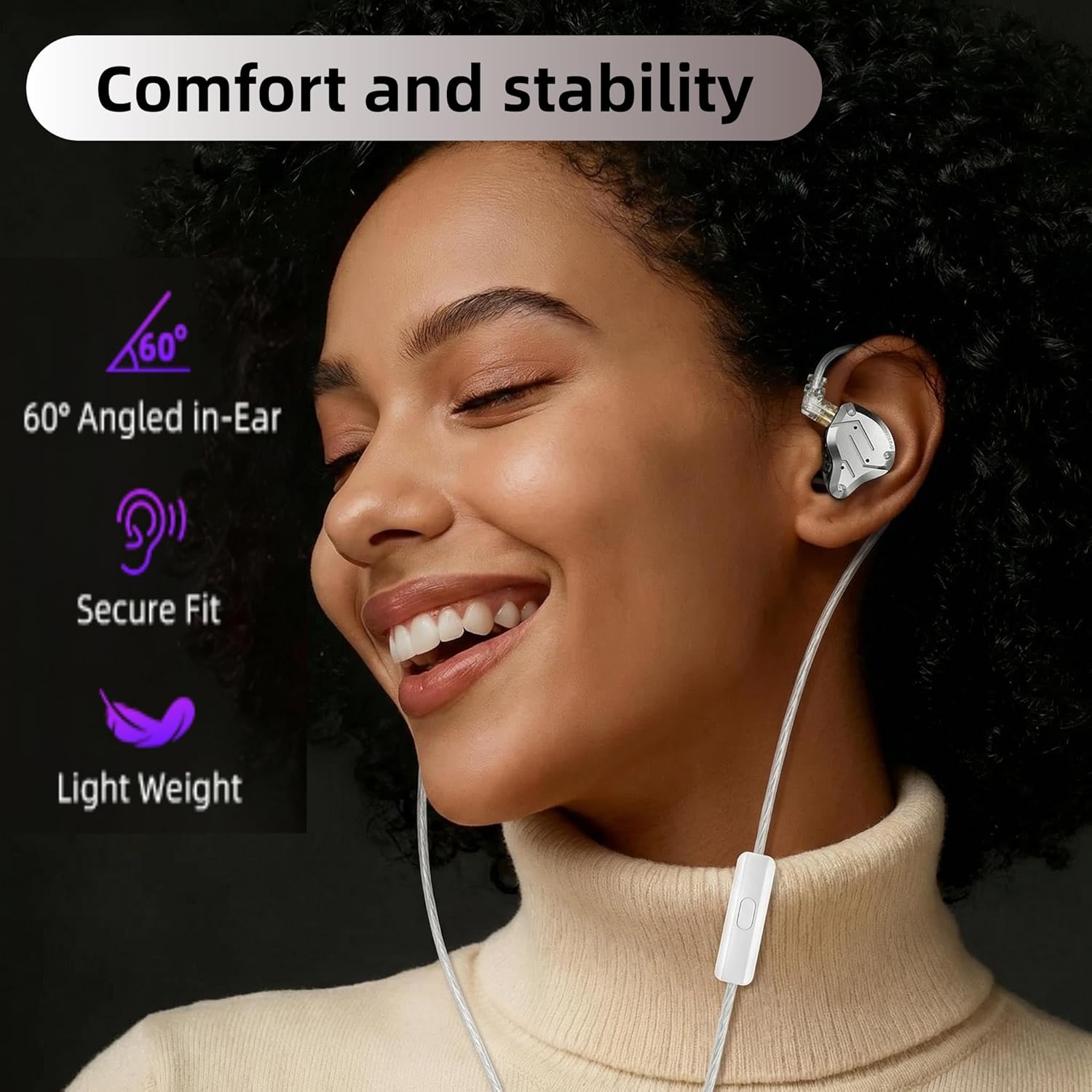 KZ ZS10 PRO in Ear Monitor Headphones, 4BA+1DD 5 Hybrid Driver Gaming Earbuds Wired Earphones, HiFi Clarity Sound Immersive Bass IEMs for Gaming Musician Singer Audiophile (Black Without Microphone)