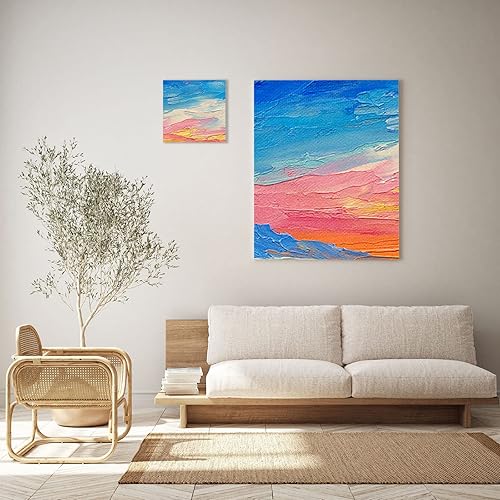 Miniatura 5 de PATIKIL Paneles de lienzo de pintura paquete de 4 paneles rectangulares de madera con marco de madera en blanco para acrílico óleo pintura de