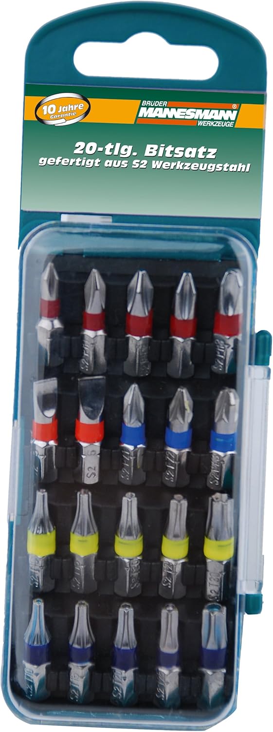 Mannesmann M29720 Bit Set 20-piece