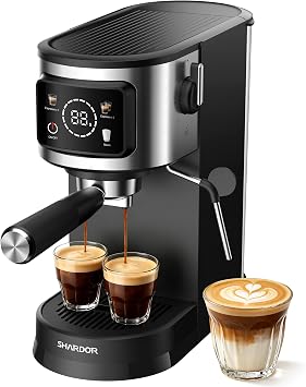 SHARDOR Espresso Machine with Milk Frother, for Cappuccino and Latte