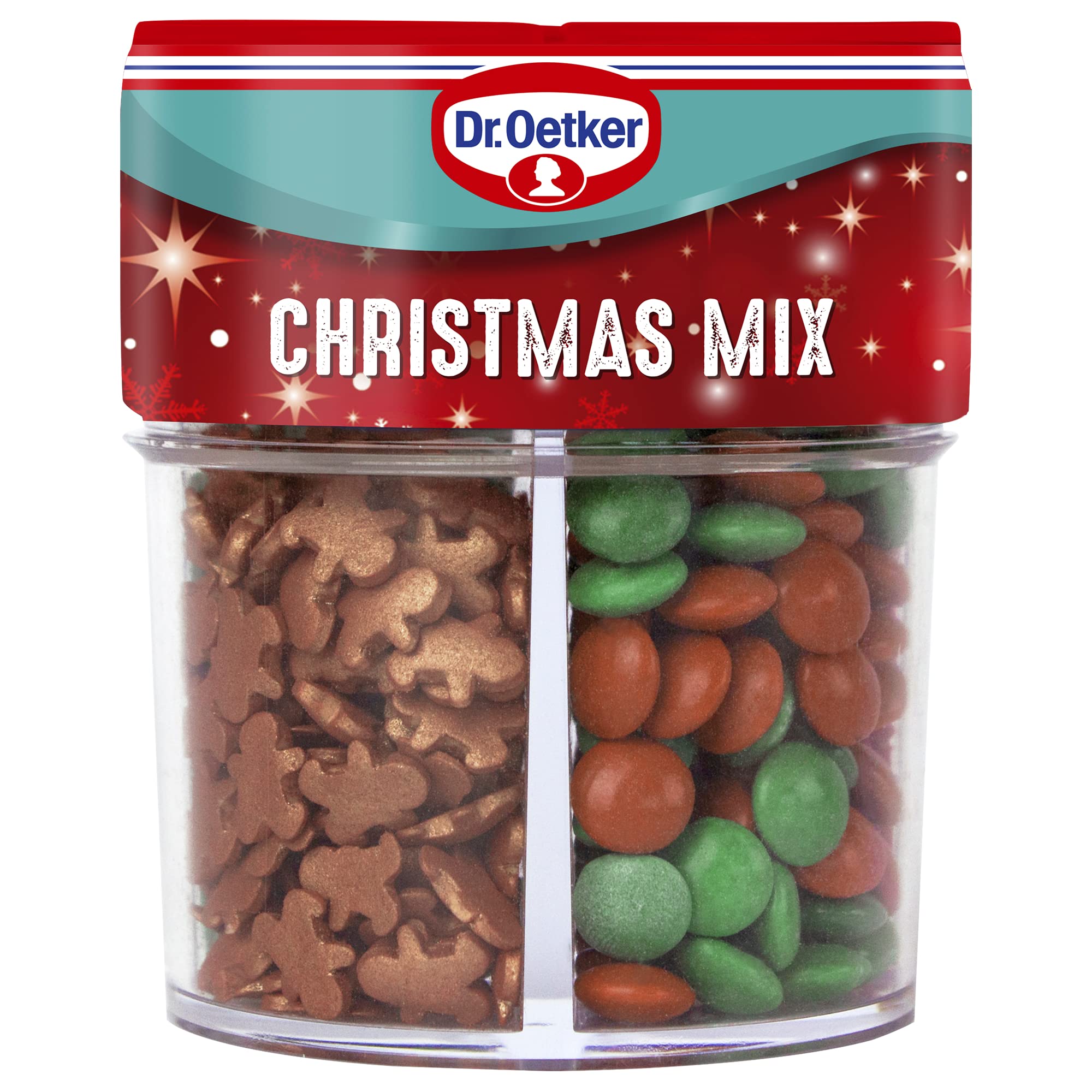 Dr. OetkerChristmas Sprinkles Mix, 4 x 76g, Red