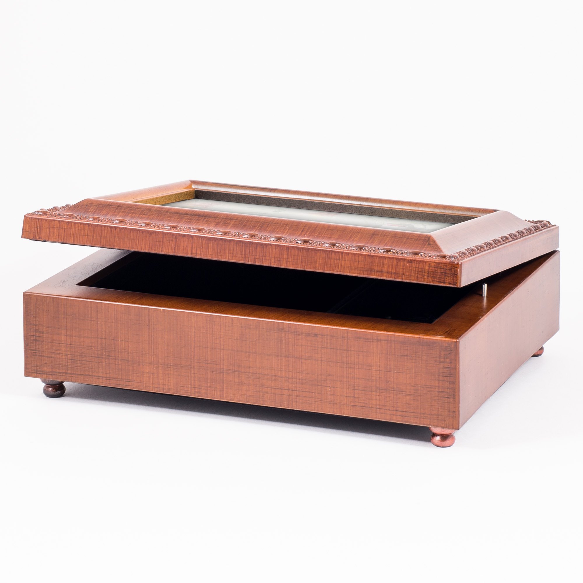 Mom Woodgrain Music Box Plays How Great Thou Art