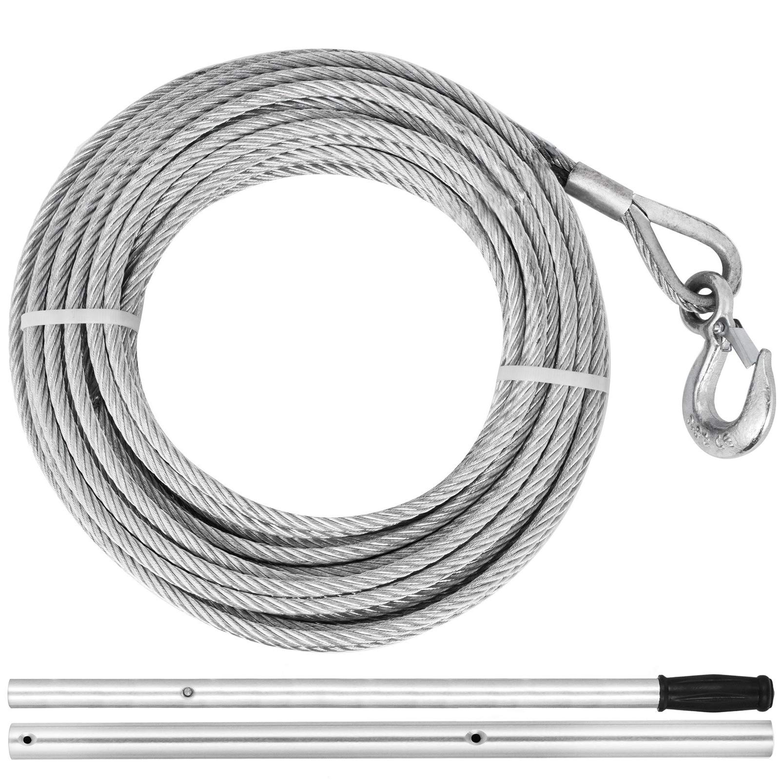 MOH Paranco a Catena Manuale 1600kg / 3500Lbs, Lunghezza della Corda 25m Argano a Mano, Paranco Sollevatore per Argano Manuale in Metallico Uso per Spazi Ristretti o Campi Senza Potenza