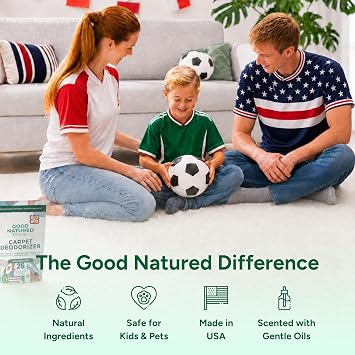 Good Natured Brand | Carpet Deodorizer & Freshener Powder | 31 oz Pet Odor Eliminator for Strong Odor & Pet Urine | Tropical Volcano 2026 Scent | Safe for Homes with Pets