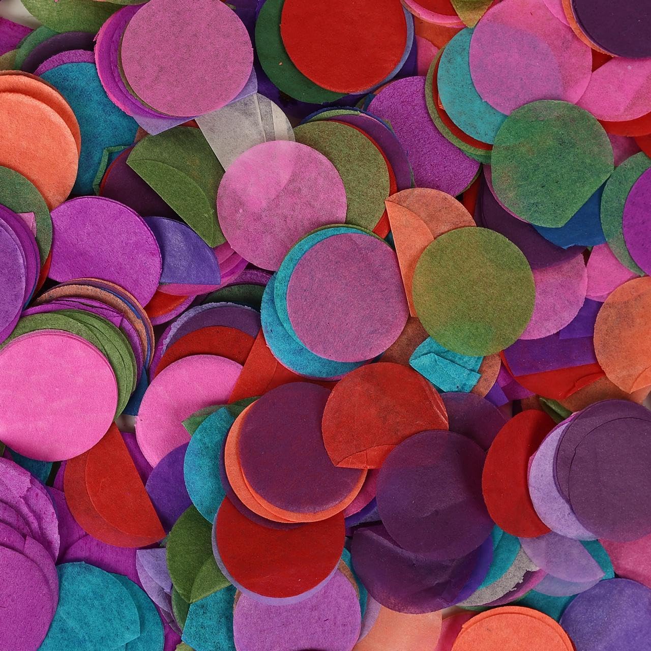 Kidsy Winsy Premium Tissue Paper Confetti 1 Inch Circle (Multi, 100 gms/10000 Pcs)| Bigger Value Pack| Decoration Items for Birthday, Anniversary, Baby Shower| Decor for Balloon Decoration