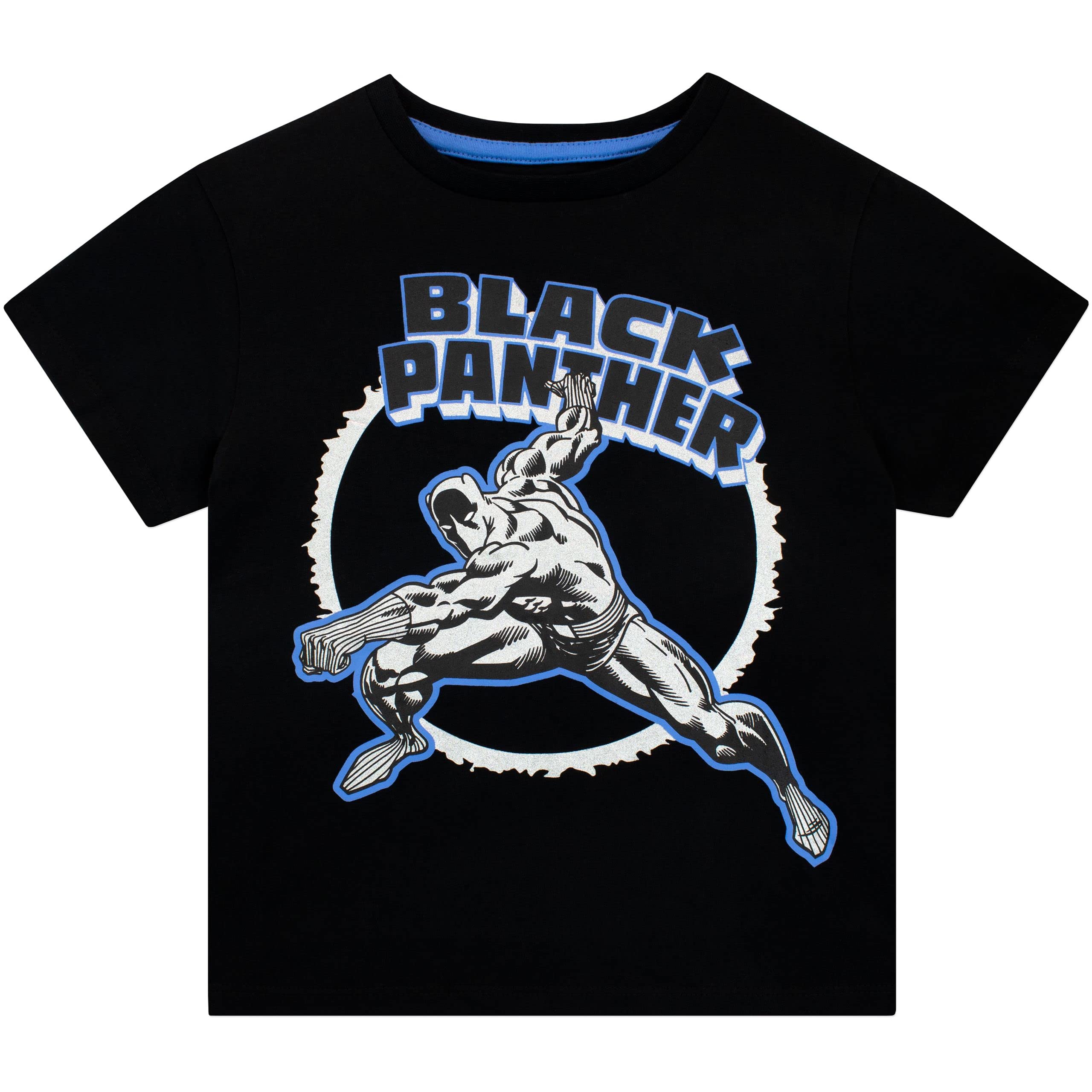 Marvel Ensemble Shorts et Haut Garçon Black Panther Ensemble 2 Pièces pour Enfants