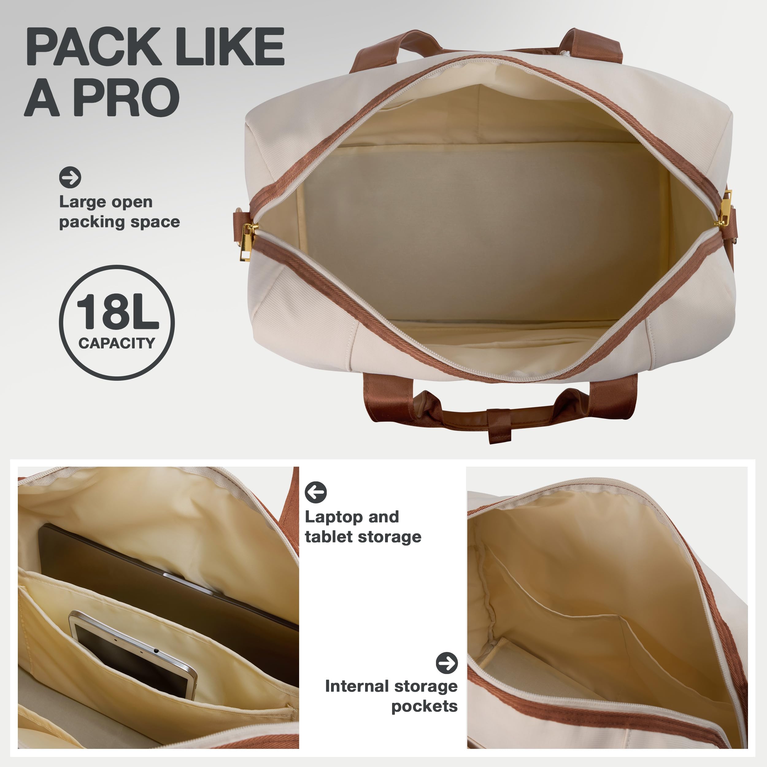Cabin Max Santa Cruz Borsa a mano, 18L Holdall