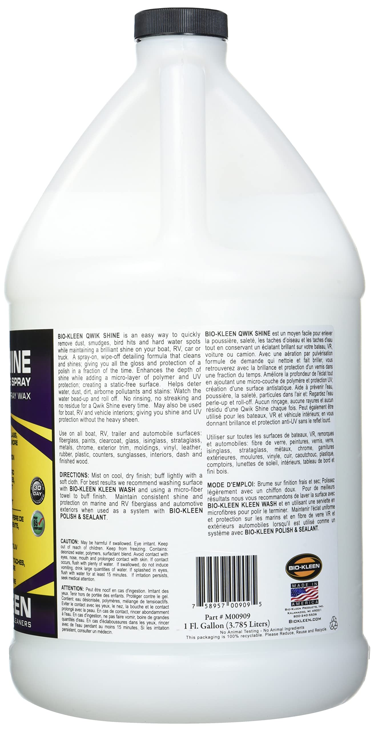 Bio kleen M00909 Qwik Shine - 1 Gallon