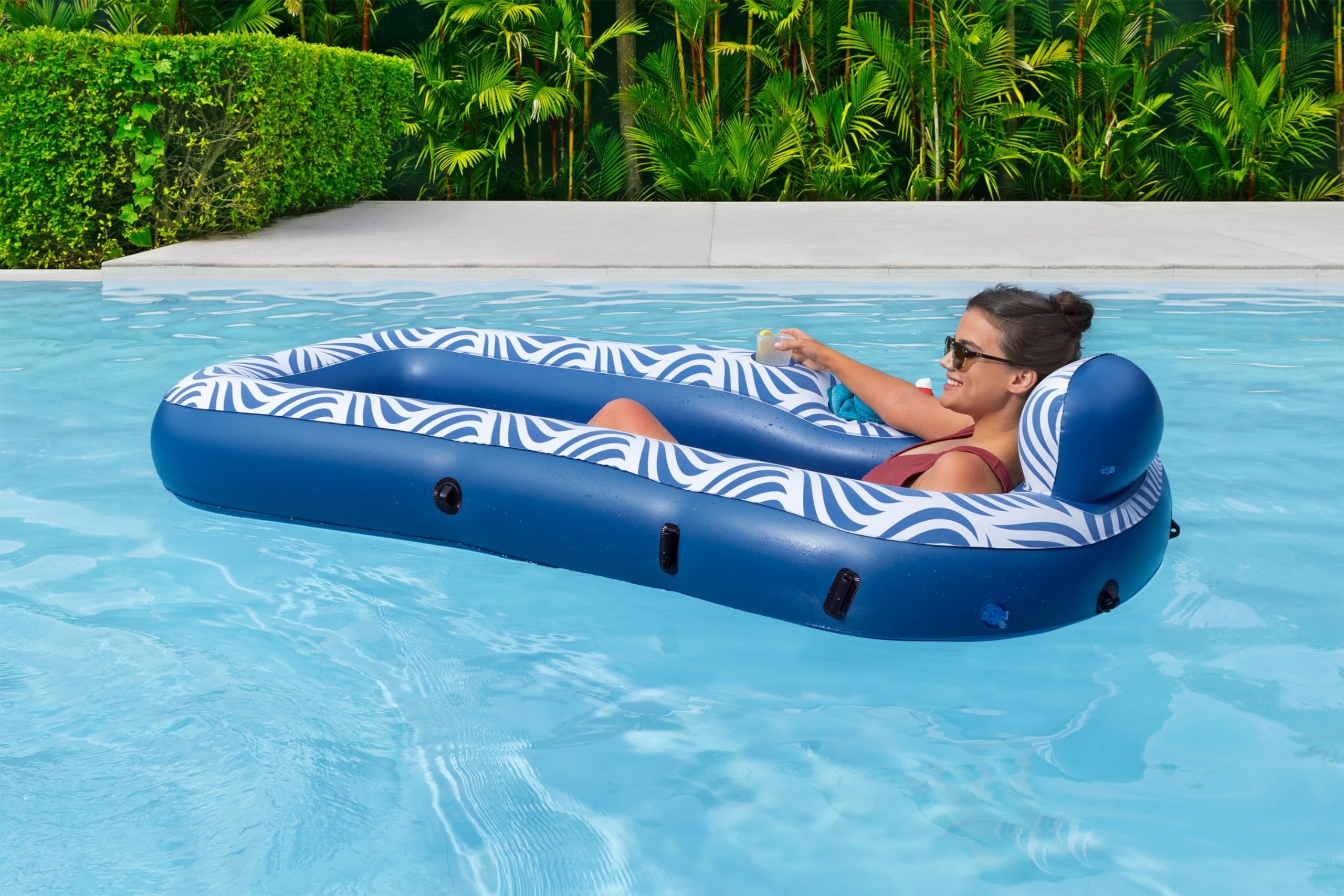 Bestway 43732 Materassino da mare Comfort Plush con parasole