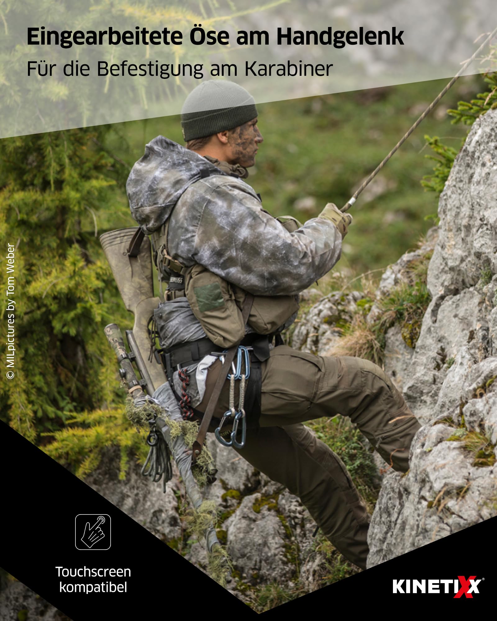 KinetiXx Abseil- und Kletterhandschuh X-Roar coyote I
