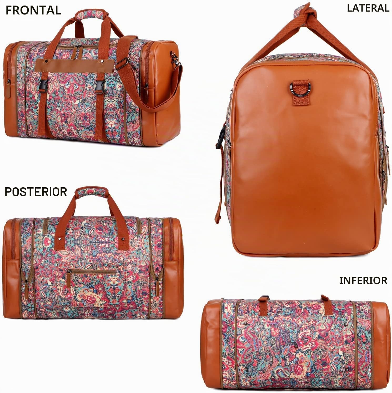 BAOSHA Damas Weekender Bolsa de viaje Mujeres Viaje Duffle Bag Bolsa de Noche para Fin de Semana Noche HB-03, Hs, Casual