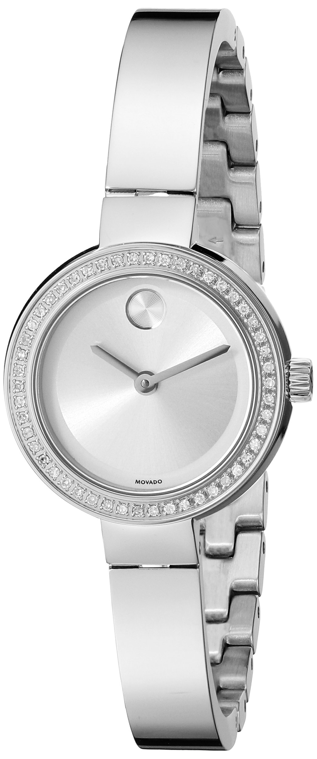 Movado Womens 3600321 Analog Display Swiss Quartz Silver Tonewatch