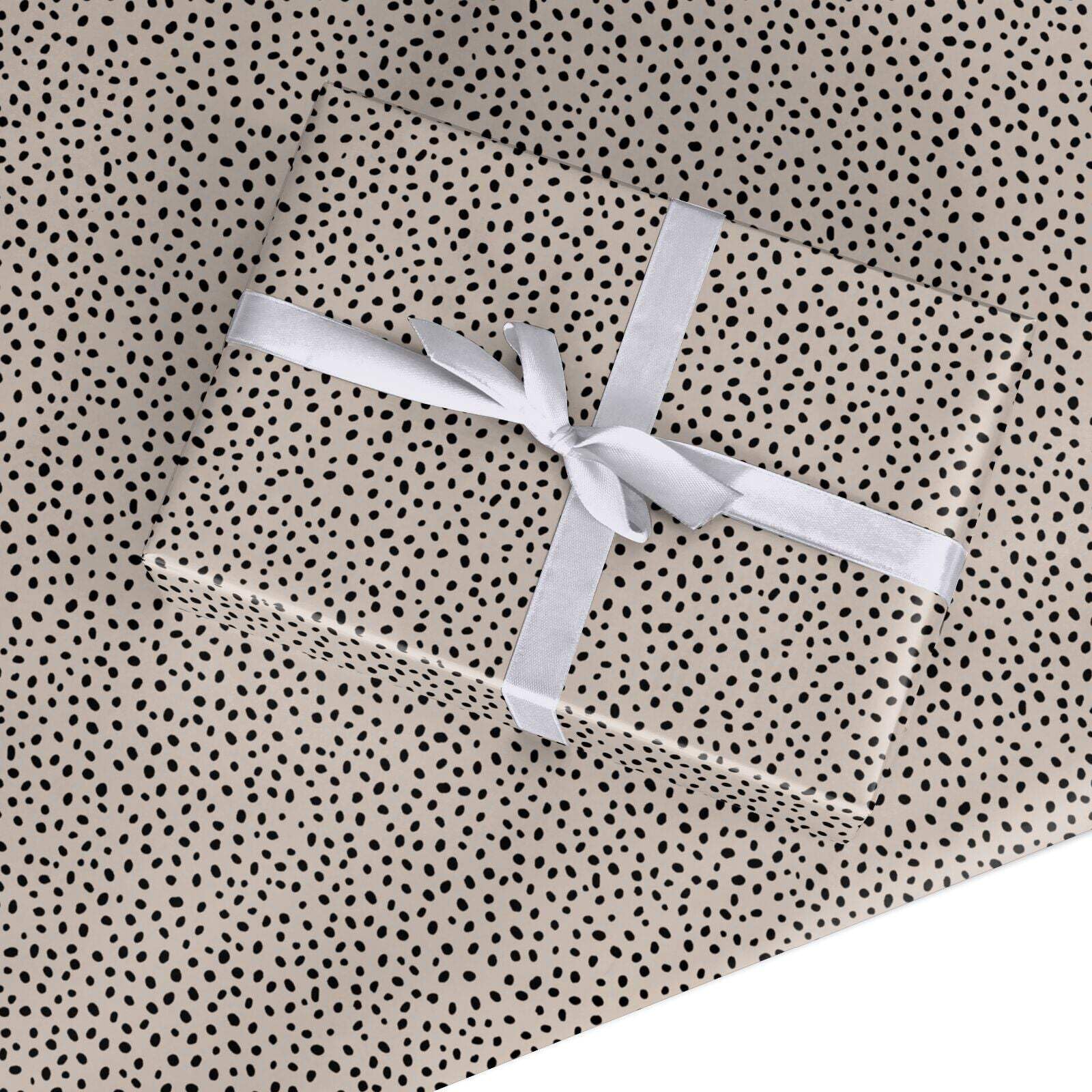 Almond Polka Dot Wrapping Paper Gift Wrap Small Roll (50cm x 2.2m)