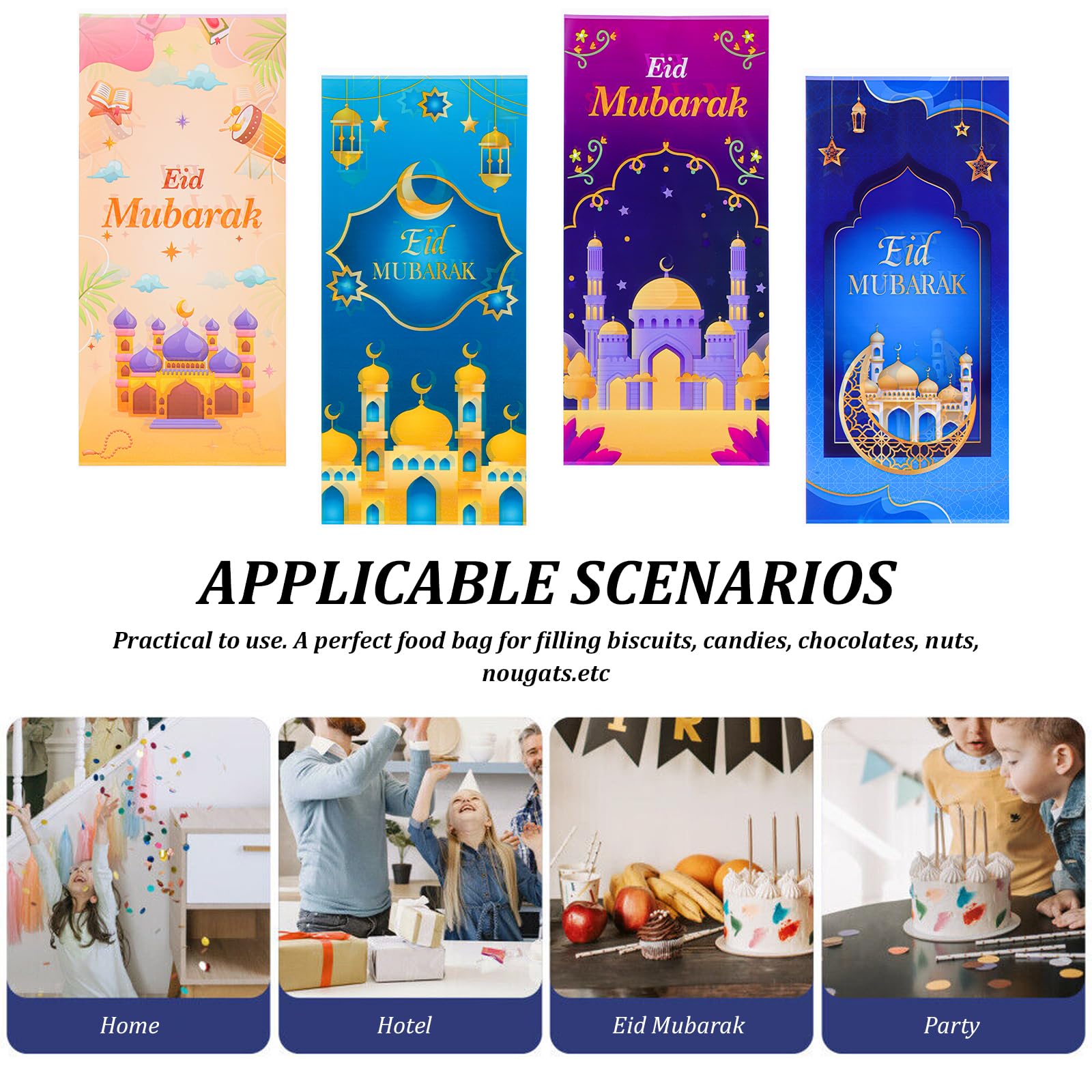 100 sacchetti regalo per Ramadan Mubarak, sacchetti regalo per feste