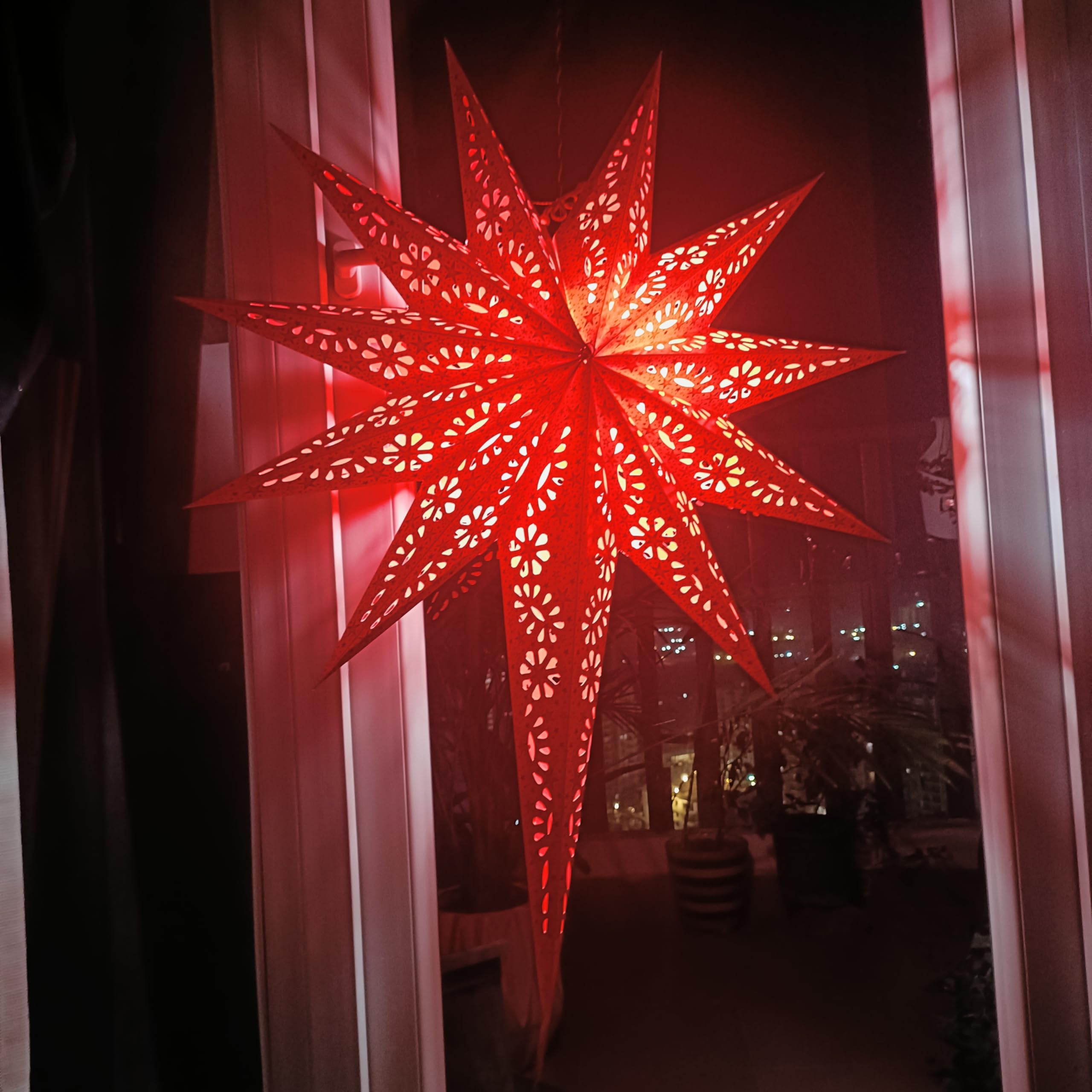 ALILA Big Hanging Star Lantern Kandil For Balcony Lamp Shade Jhumar Home Living Room Diwali Xmas Christmas Decor Decoration