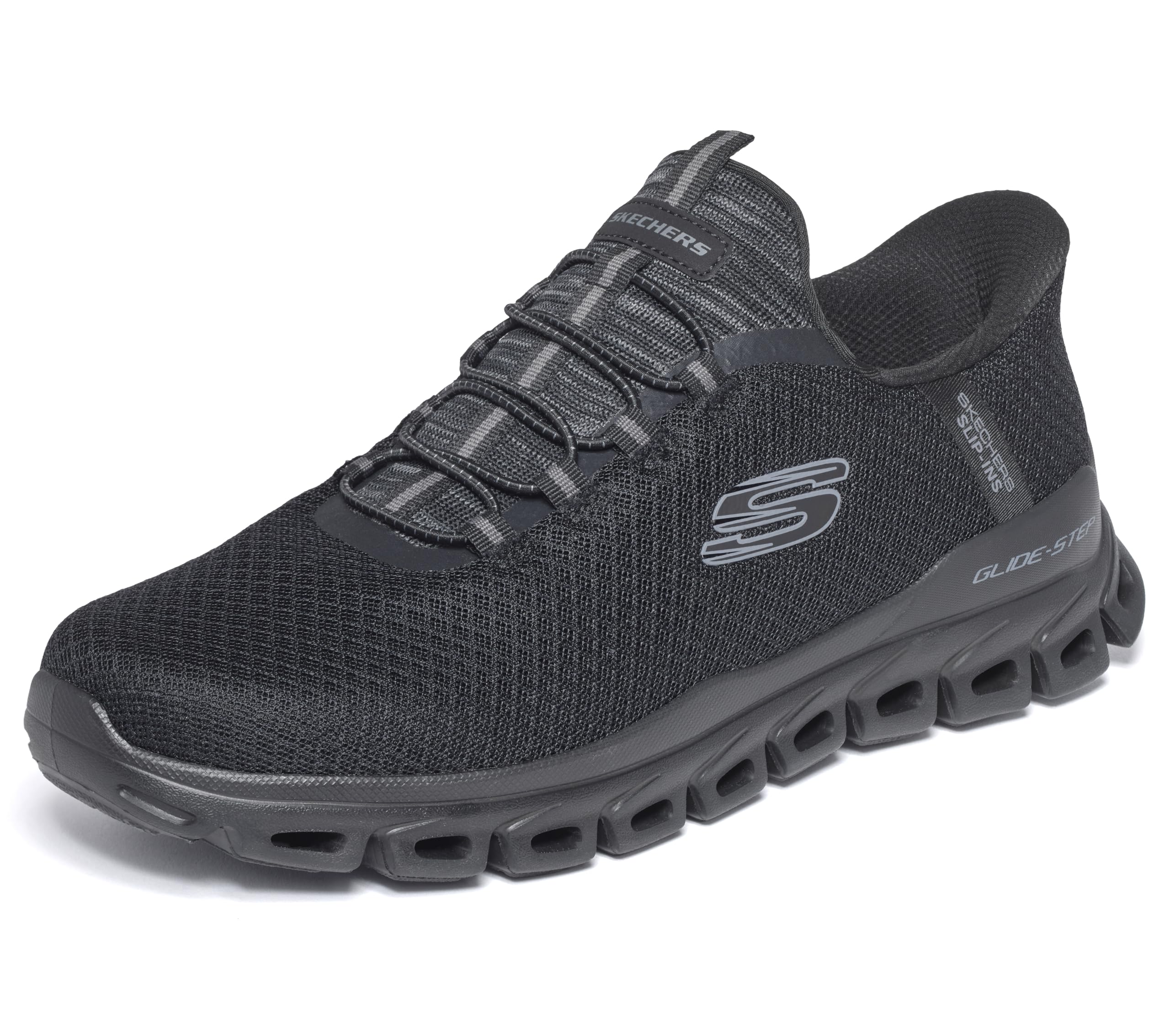 Skechers Mens Glide Step Noxus Slip-Ins Trainers