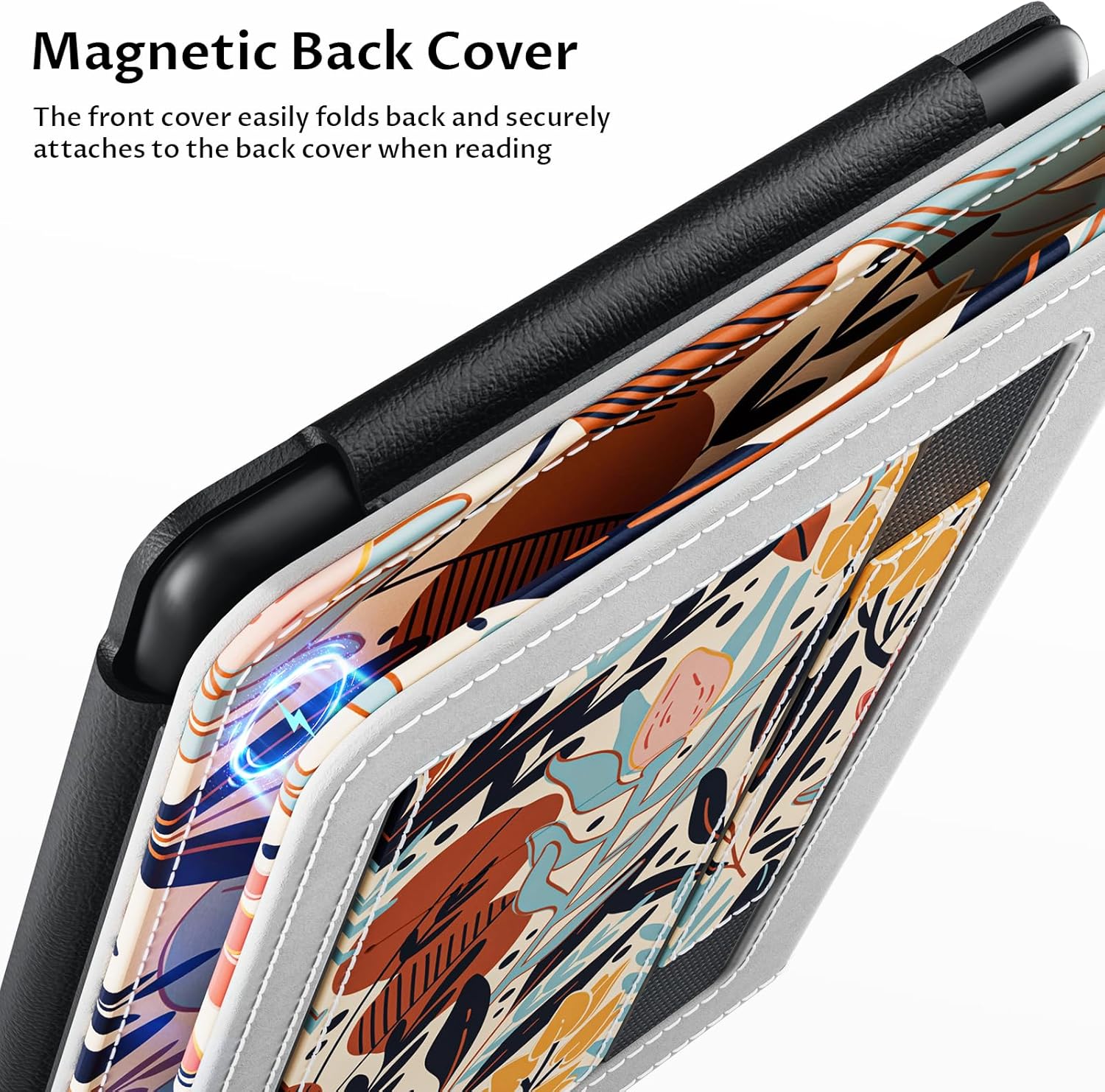 VORI Stand Case for 6" Kindle Paperwhite (Fits 10th Generation 2018 / All Paperwhite Generations Prior to 2018) PU Leather Case Smart Cover with Auto-Wake/Sleep and Hand Strap, Protea