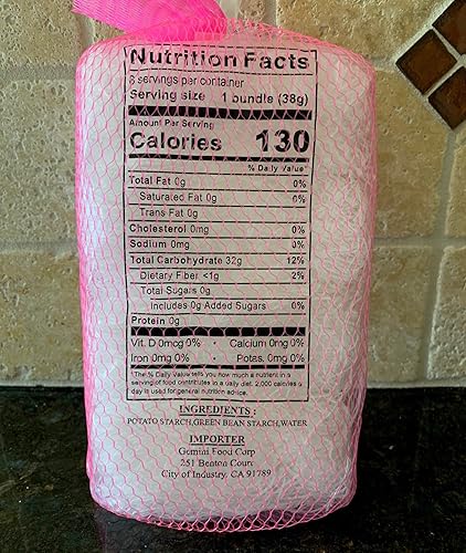 Miniatura 3 de Lungkow Vermicelli - Fideos de vidrio con hilo de frijol, producto de Taiwán, 21.45oz (2 unidades, 8 unidades cada paquete)