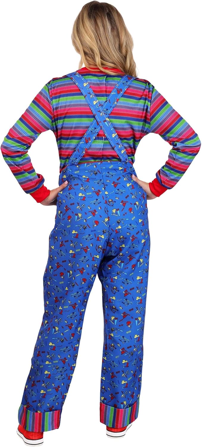Party City Chucky Costume for Women - Child’s Play Scary Halloween Costume with Jumpsuit & Mask - Costumes for Halloween, Birthday Parties & Themed Events - Image 7