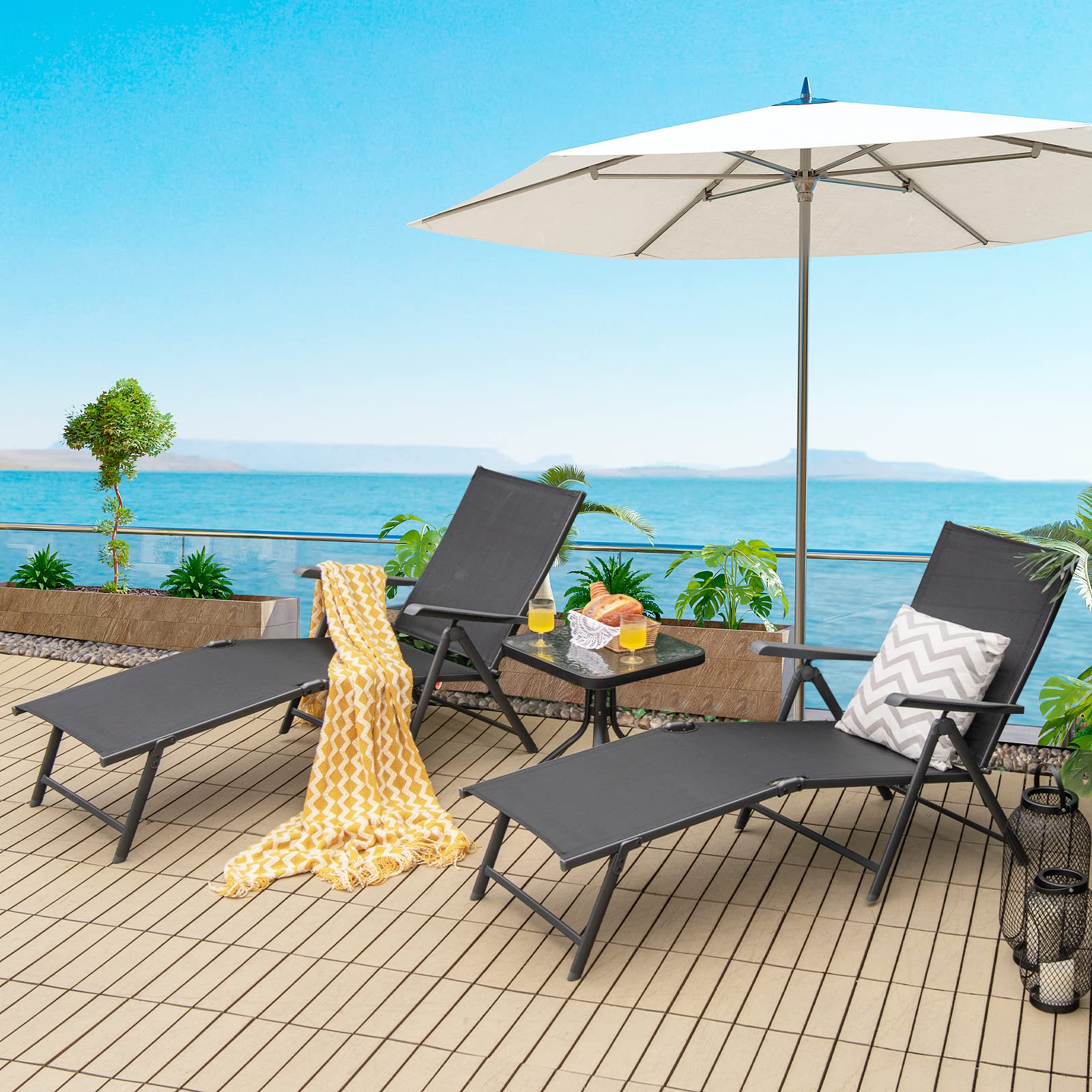 Outdoor Chaise Lounge Chair Outsunny Beach Lounge Chair Target