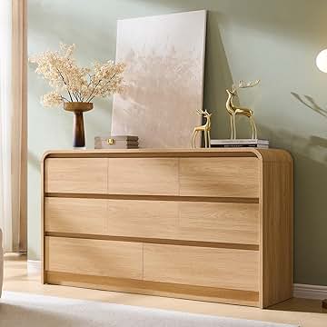 Modern 8 Drawers Dresser for Bedroom, 55