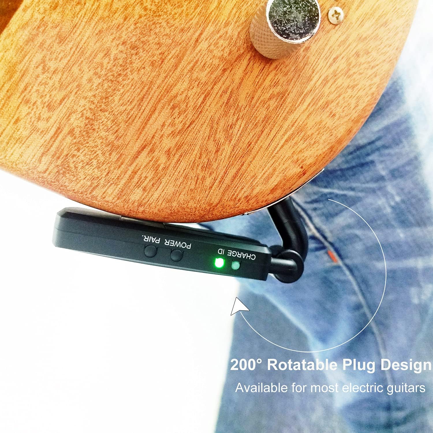 Rеvіеw Prоduсt 5.8 GHz Wireless Guitar System - Rechargeable Electric Digital Audio Guitar System Transmitter Receiver Set for Electric Guitar Bass(USB Cable Included) by WINGO 60% оƒƒ Dіѕсоunt 5.8 GHz Wireless Guitar System - Rechargeable Electric Digital Audio Guitar System Transmitter Receiver Set for Electric Guitar Bass(USB Cable Included) by WINGO