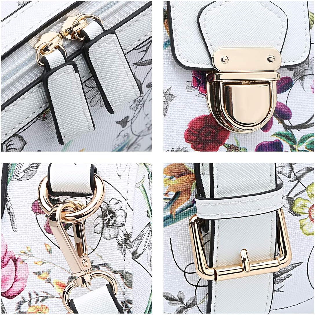 Dasein Women Barrel Handbags Fashion Satchel Bags Top Handle Shoulder Purses Vegan Leather Work Tote - Image 4