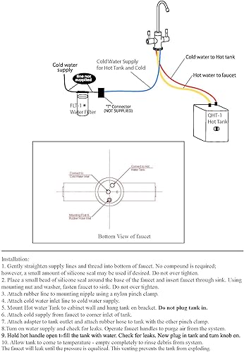 Miniatura 10 de Westbrass D205HFP-05 Dispensador de agua caliente, 9", níquel pulido