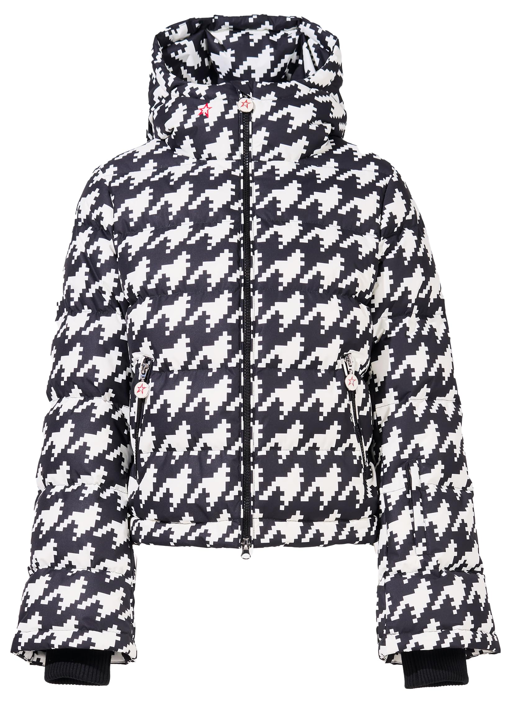 Perfect Moment, Polar Flare Ski Jacket Ii, S, Houndstooth - Black/Snow White