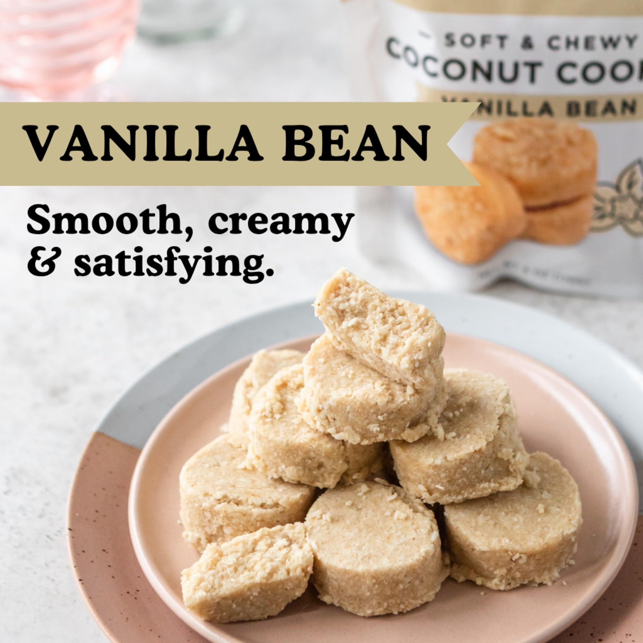 Emmy's Organics Vanilla Bean Coconut Cookies (Pack of 2) | Gluten-Free, Organic, Vegan, Paleo-Friendly thumbnail 3