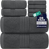 Vista 70 de DAN RIVER Paquete de 6 toallas de mano de alta calidad (16 x 28 pulgadas), 100% algodón, ultra suaves, ligeras, altamente absorbentes, para baño